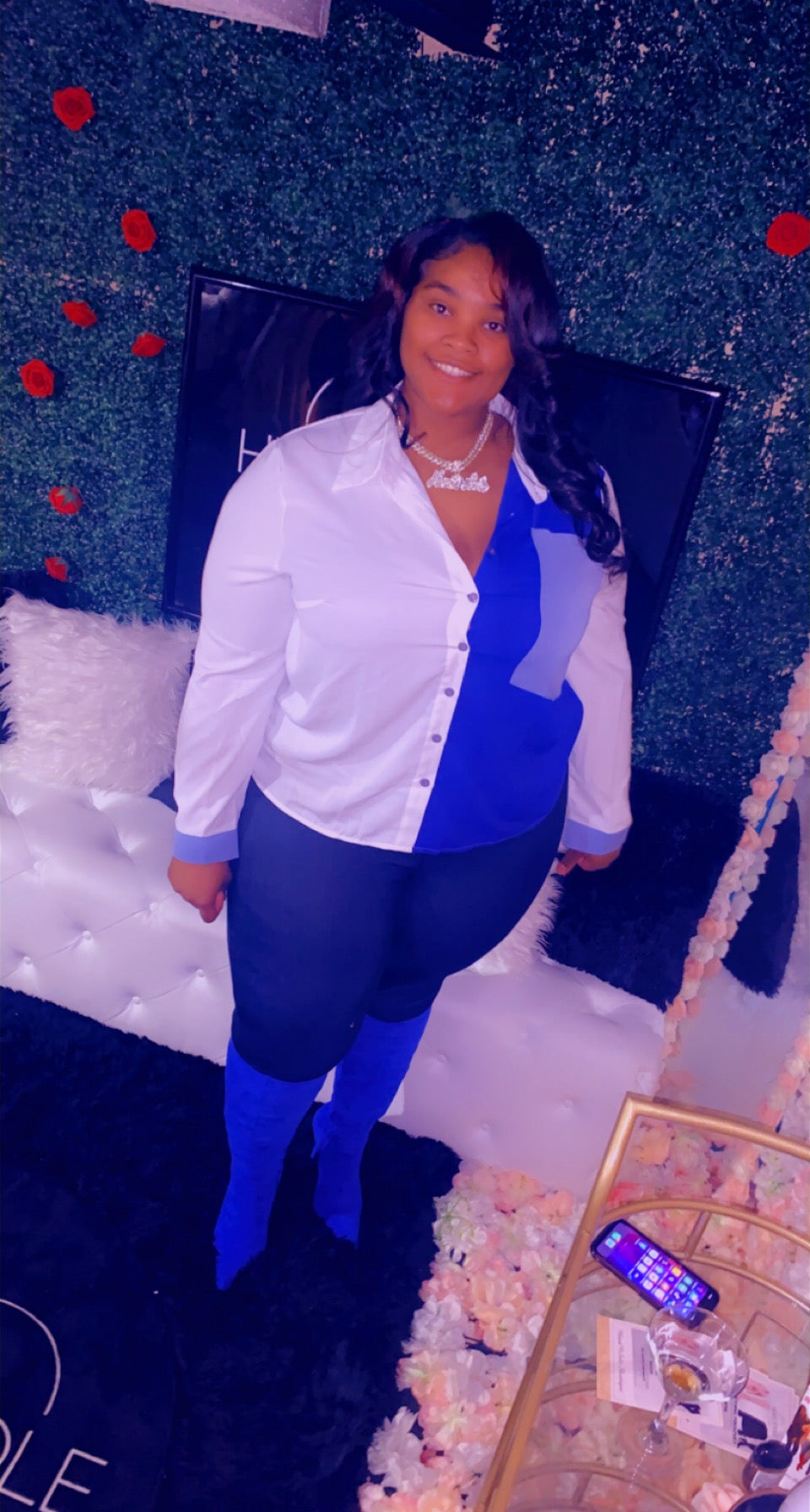 Big Blue Button down