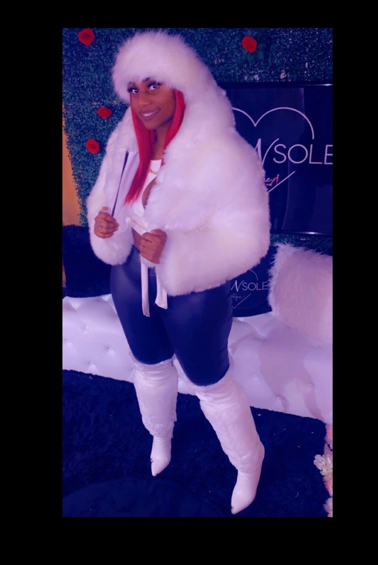 White fur