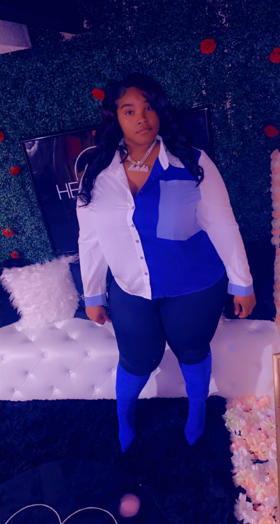 Big Blue Button down