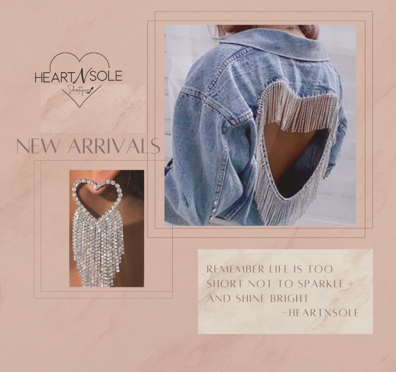 Heart denim jacket
