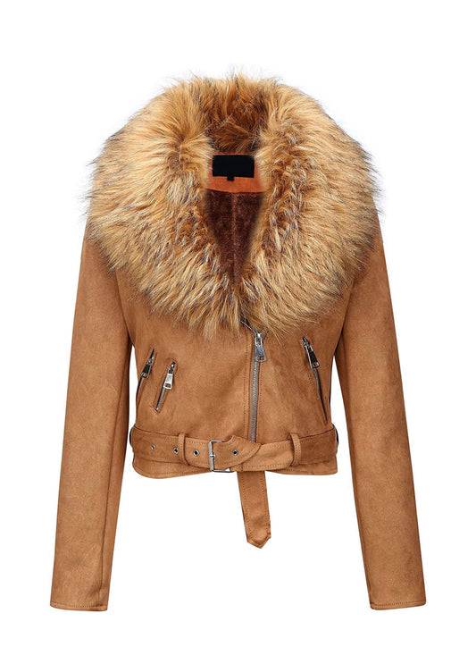 Tan suede coat