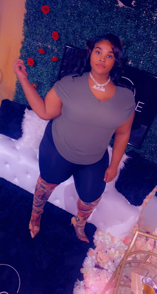Olive blouse