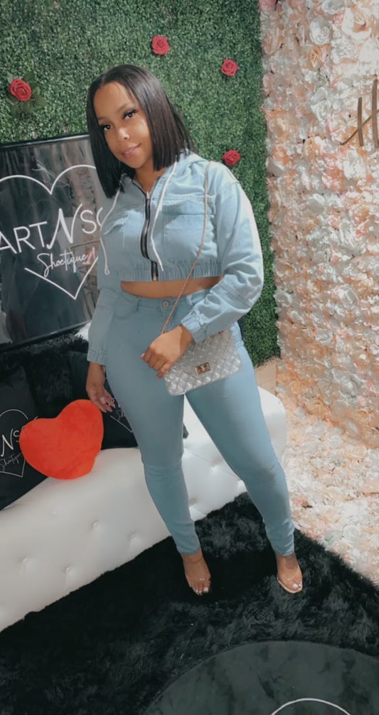 Crop denim jackets