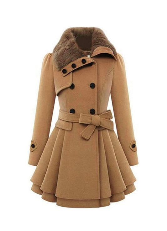Nude trench dress