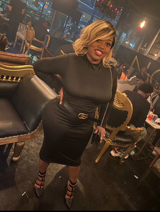 Turtle neck dress