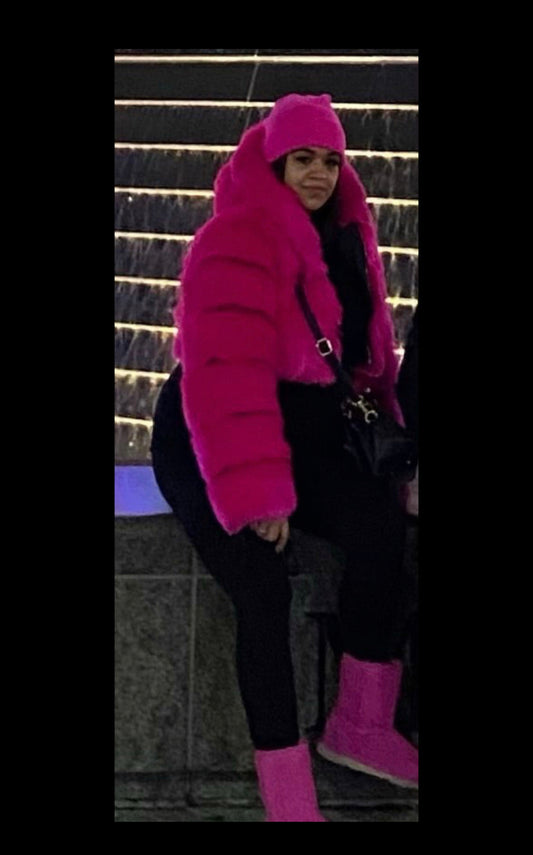 Hot pink fur